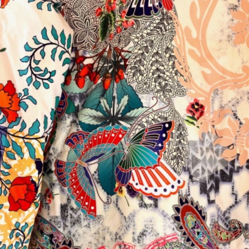 Johnny Was Multicolor Patchwork Puffer Jacket - image 6